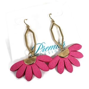 Premier Designs Statement Earrings Oval Hexagon Go